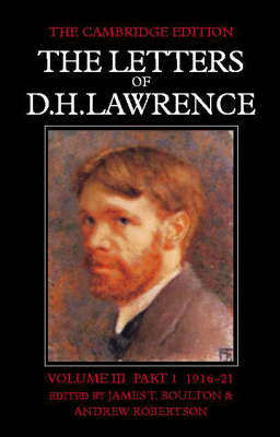 Book cover for The Letters of D. H. Lawrence Part 1