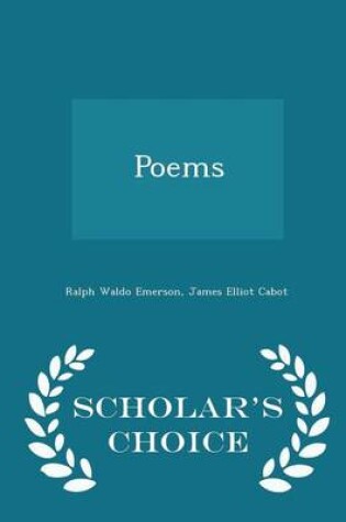 Cover of Poems - Scholar's Choice Edition