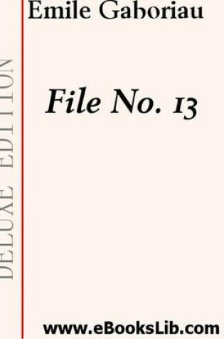 Cover of File No. 13