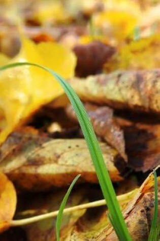 Cover of Green Grass Growing Through Autumn Leaves Journal