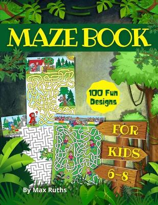 Book cover for Maze book for kids 6-8