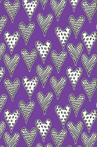 Cover of Journal Notebook Abstract Hearts Pattern 5