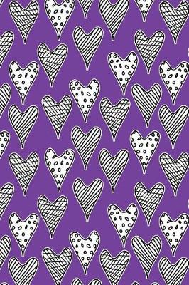 Cover of Journal Notebook Abstract Hearts Pattern 5