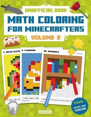 Book cover for Unofficial Math Coloring Book for Minecrafters