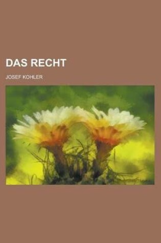 Cover of Das Recht