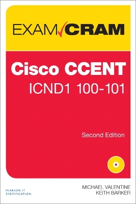 Book cover for CCENT ICND1 100-101 Exam Cram