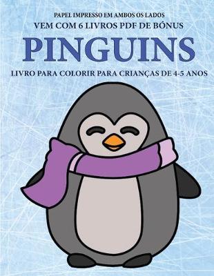 Book cover for Livro para colorir para crianças de 4-5 anos (Pinguins)