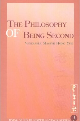 Cover of Philosophy of Being Second***