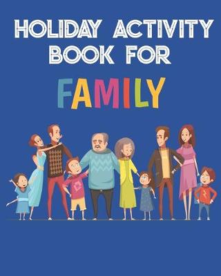 Book cover for Holiday Puzzle Activity Book for Families including Seniors