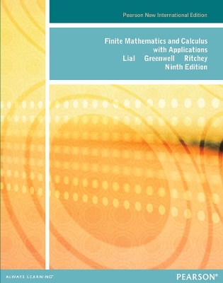 Book cover for Finite Mathematics and Calculus with Applications: Pearson New International Edition