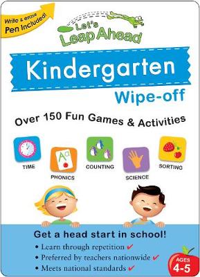 Book cover for Let's Leap Ahead Kindergarten Wipe-off