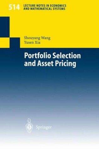 Cover of Portfolio Selection and Asset Pricing