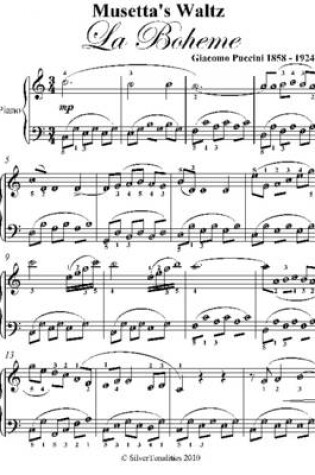 Cover of Musetta's Waltz La Boheme Easy Piano Sheet Music