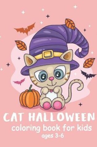 Cover of Cat Halloween Coloring Book for Kids