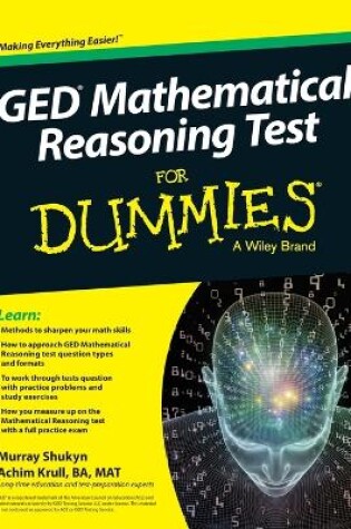 Cover of GED Mathematical Reasoning Test For Dummies