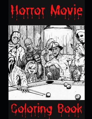 Book cover for Horror Movie Coloring Book