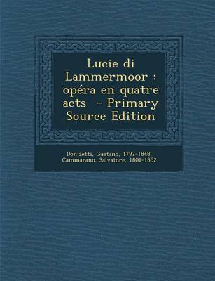Book cover for Lucie Di Lammermoor