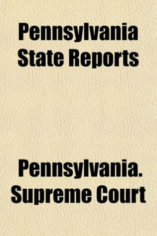 Cover of Pennsylvania State Reports