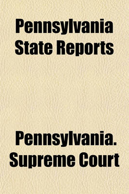 Book cover for Pennsylvania State Reports