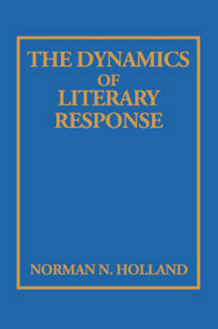 Cover of The Dynamics of Literary Response