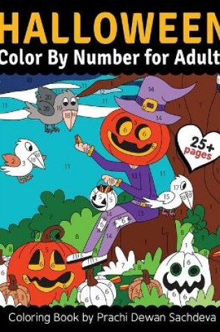 Cover of Halloween - Color By Number for adults