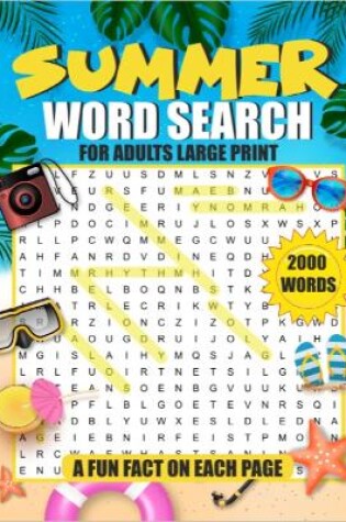 Cover of Summer Word Search for Adults Large Print