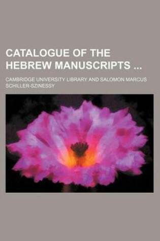 Cover of Catalogue of the Hebrew Manuscripts