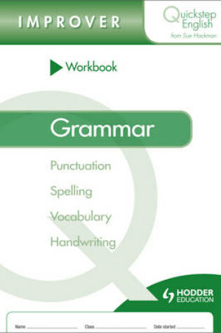Cover of Quickstep English Workbook Grammar Improver Stage