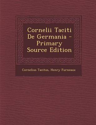 Book cover for Cornelii Taciti de Germania