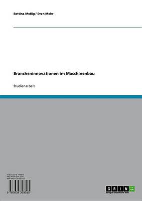 Book cover for Brancheninnovationen Im Maschinenbau