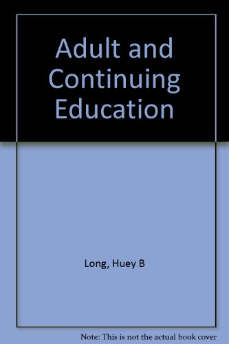 Book cover for Adult and Continuing Education