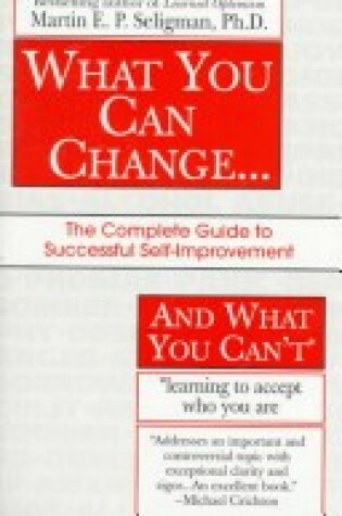 Cover of What You Can Change, What You Can'T