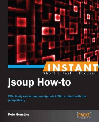 Book cover for Instant jsoup How-to