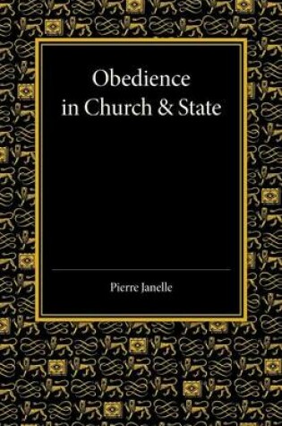 Cover of Obedience in Church and State