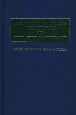 Cover of An International Dictionary of Theatre Language