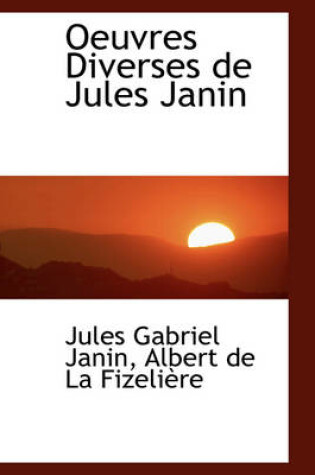 Cover of Oeuvres Diverses de Jules Janin