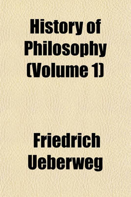 Book cover for History of Philosophy (Volume 1)