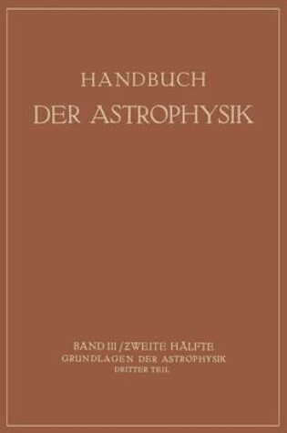 Cover of Handbuch der Astrophysik