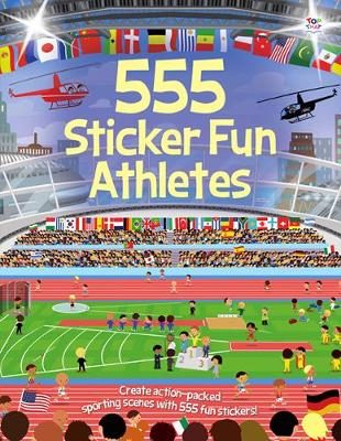 Book cover for 555 Sticker Fun - Athletes Activity Book