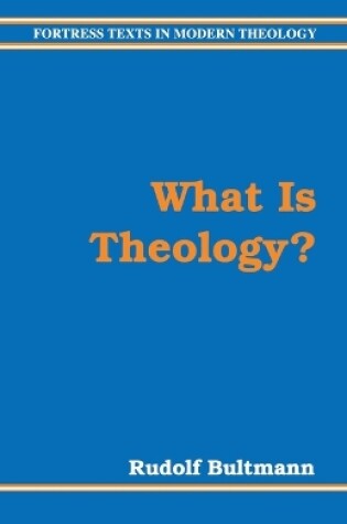 Cover of What Is Theology?