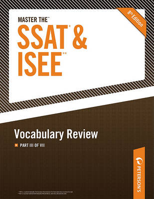 Book cover for Master the SSAT/ISEE: Vocabulary Review