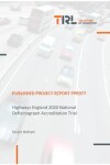 Book cover for Highways England 2020 National Deflectograph Accreditation Trial