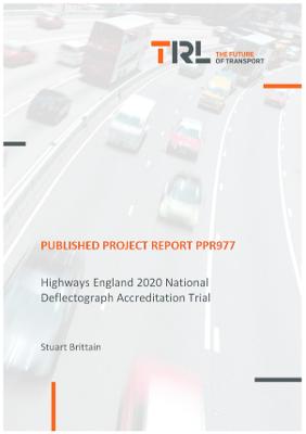 Book cover for Highways England 2020 National Deflectograph Accreditation Trial