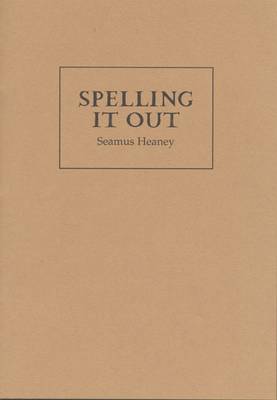 Book cover for Spelling it Out