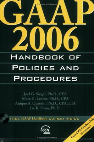 Cover of GAAP 2006: Handbook of Policies & Procedures