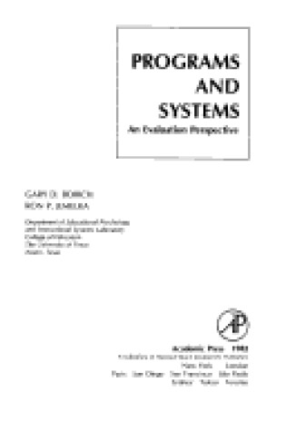 Cover of Programmes and Systems