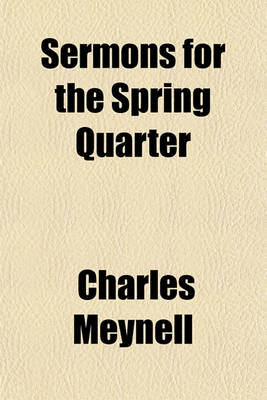 Book cover for Sermons for the Spring Quarter