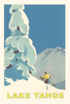 Cover of The Vintage Journal Big Snowy Tree and Skier, Lake Tahoe