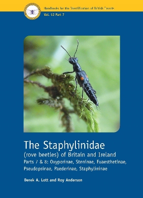 Book cover for The Staphylinidae (rove beetles) of Britain and Ireland Parts 7 and 8