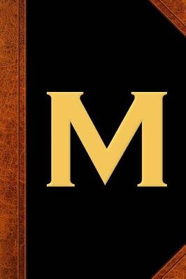 Cover of Monogram M Personalized 2019 Daily Planner Monogram M Vintage Style 384 Pages